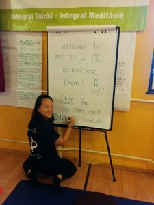 Diana is setting up for the examination